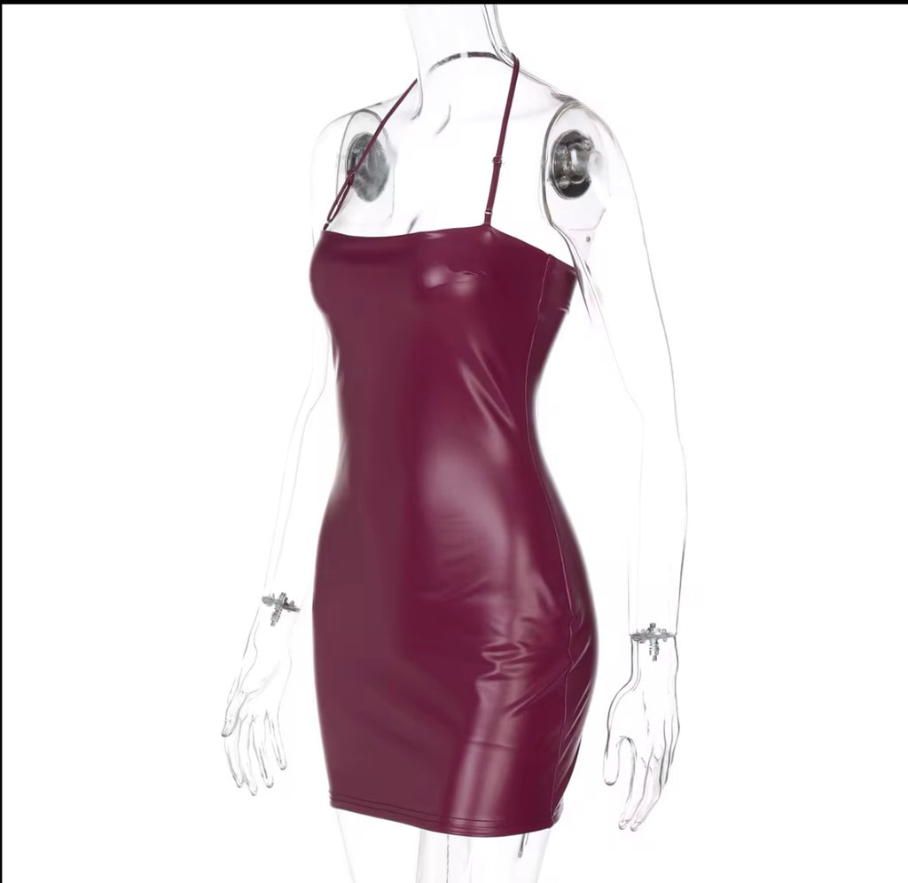 Leather Mini Dress