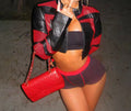 Biker Leather Crop Jacket