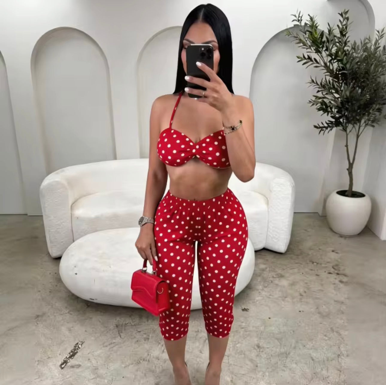 Polka Dot Two Piece Set